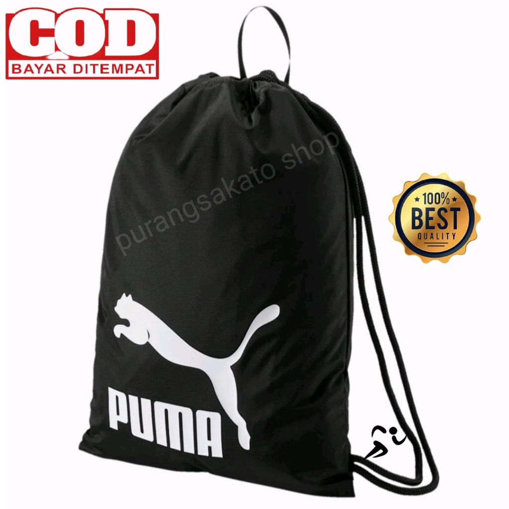 Tas ransel serut PM pria wanita tas olahraga tas running string bag_purangsakato shop