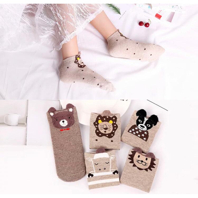 Kaos Kaki Wanita Karakter Motif Cute Lucu Unik Import SCH018