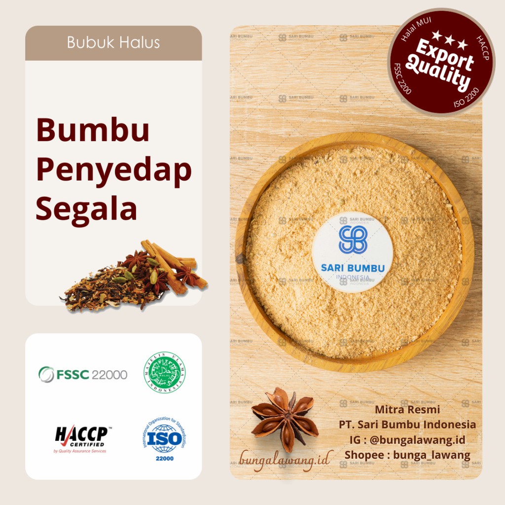 

Bumbu Penyedap Segala | Dried Herb All Purpose Seasoning Export Quality