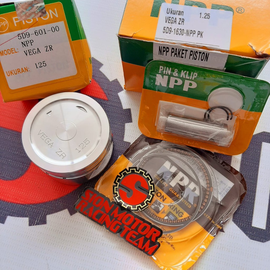 Paket Piston Kit / Seher Set NPP Original Yamaha Vega ZR / Jupiter Z New Robot Os 1.25