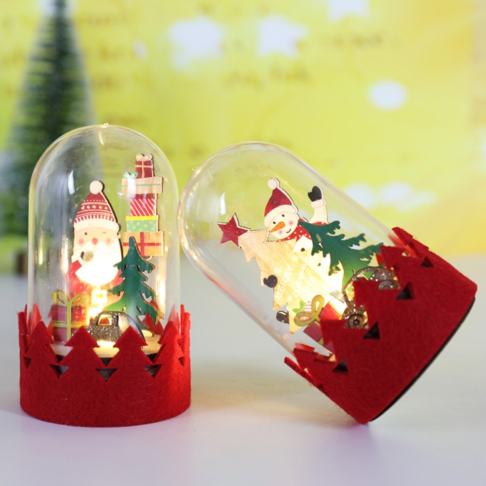 Lampu Led Desain Santa Claus Snowman Deer Untuk Dekorasi Natal