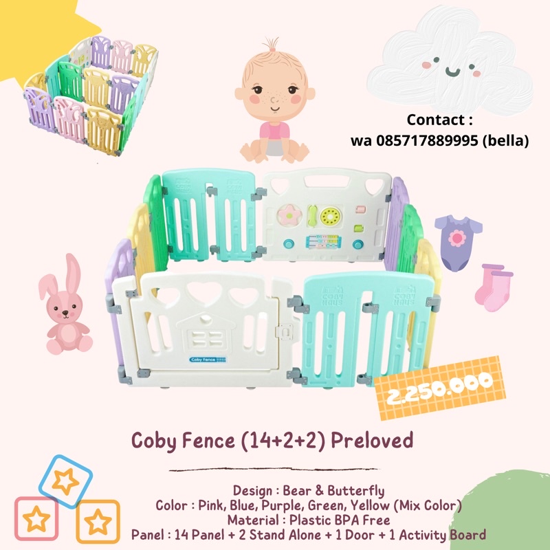 Coby Fence 14+2+2 preloved coby haus