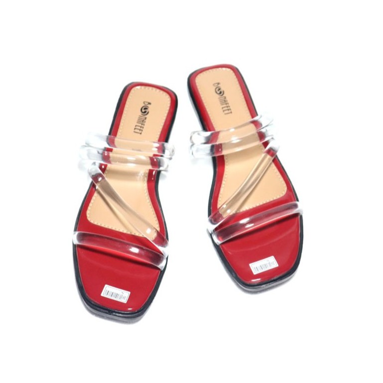 sbm_store - Bonafeet Sandals Wanita Flat Mika Jelly Transparan