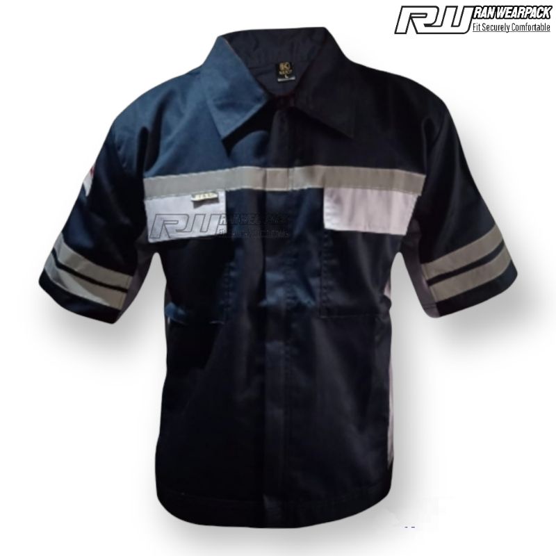 Jual Baju Kerja Lengan Pendek / Seragam Driver / Wearpack Proyek Pendek ...