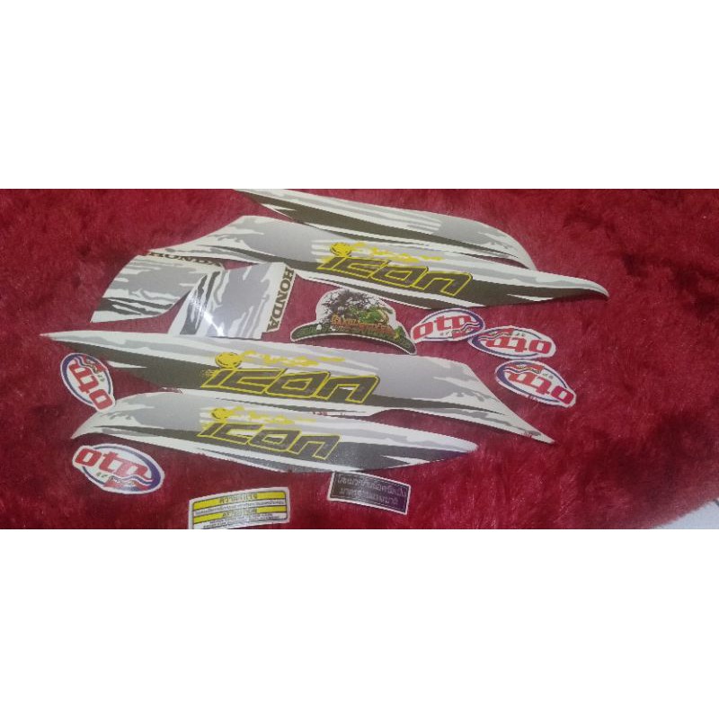 jual striping beat karbu icon sport transparan uv
