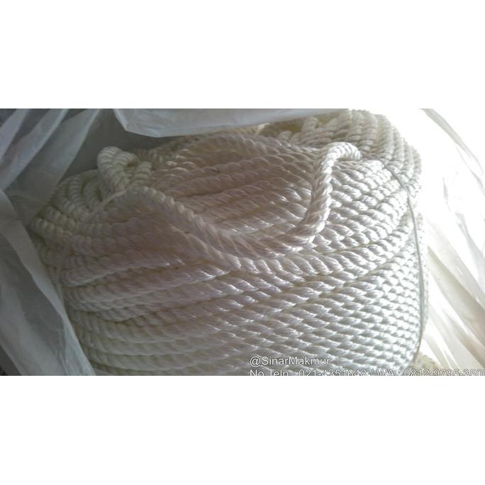 

Tali Tambang Nilon | Nylon Putih 12 Mm Per Meter Lari