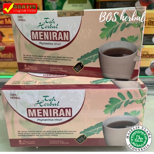 TEH Daya tahan Tubuh Minuman Herbal Teh Celup MENIRAN Tazakka isi 20 kantong Minuman Herbal daya tahan tubuh HALAL BPOM Original