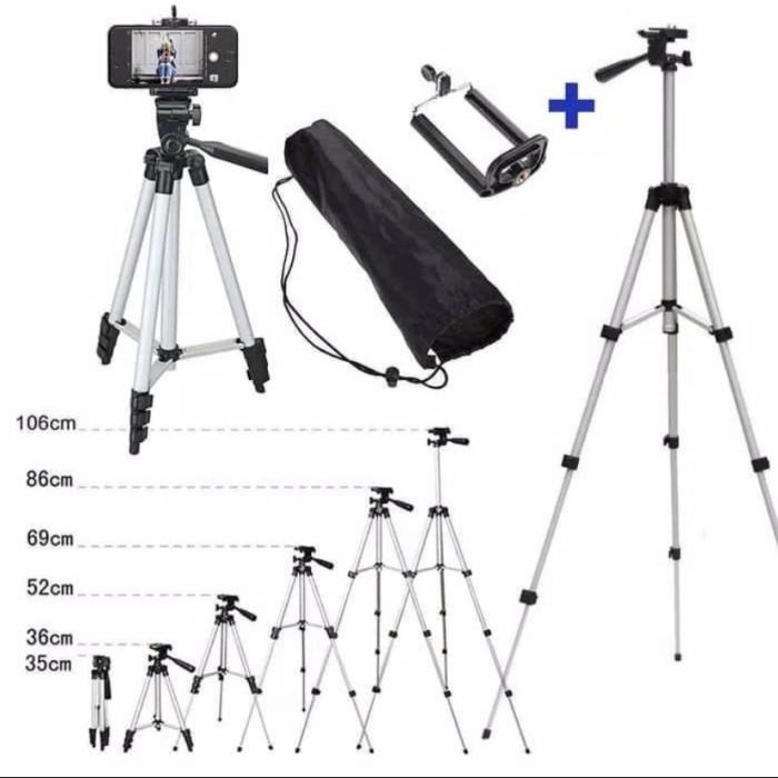 TRIPOD Kamera + FREE HOLDER HP Serbaguna Weifeng 3110 KUALITAS TERBAIK