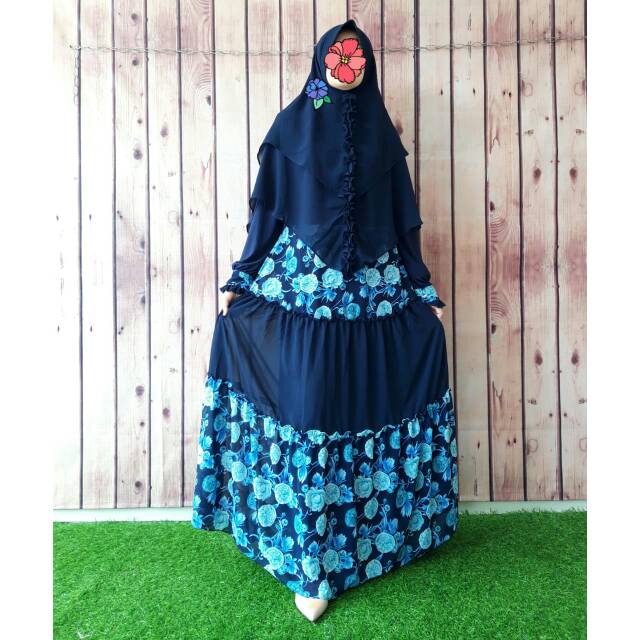 GAMIS SYARI CERUTY //GAMIS MURAH BANDUNG // GAMIS SYARI SIFON // GAMIS KHIMAR JUMBO