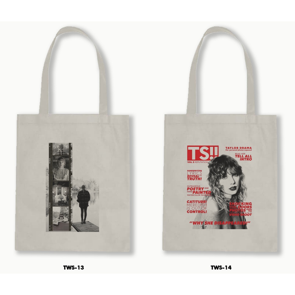 TOTE BAG BLACU  - TAYLOR SWIFT 04