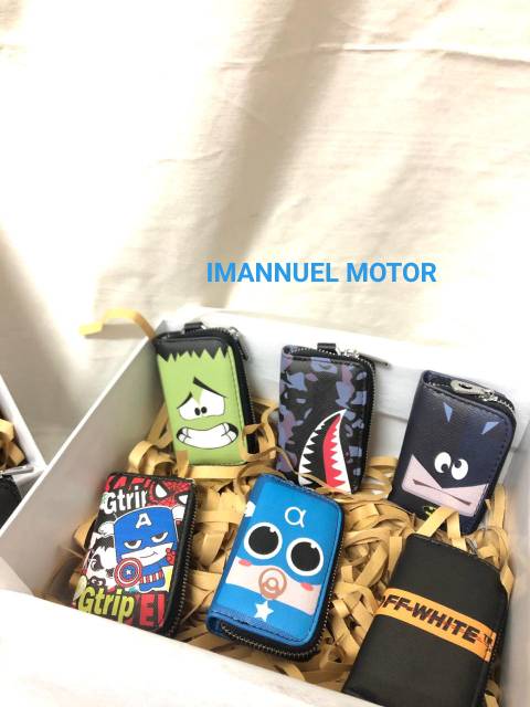 DOMPET STNK MOTOR MOBIL DOMPET KUNCI REMOTE MOTOR DOMPET KARAKTER LUCU UNIK