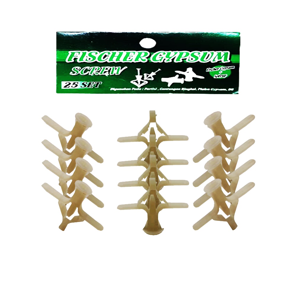Rumah Skrup Gypsum Plus Skrup Isi 25 Pcs