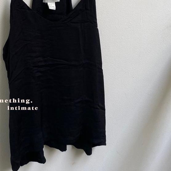 H&M Contemporary Satin Camisole Tank Top / Hnm Woman Sisa Export Jastip Spagetti Strap Batik Modern
