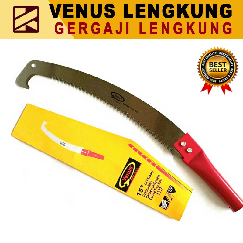 Gergaji Dahan Lengkung Pruning Saw VENUS Kopi Graji Bengkok Bonsai Gergaji Stainless Gagang Pipa Bes