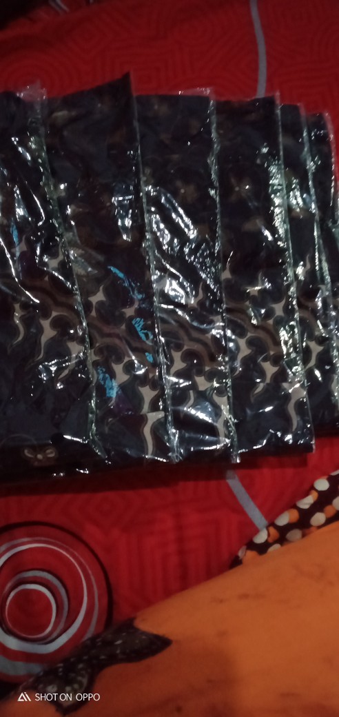 Bswart Batik Hrb026 Kenongo Hem Pendek Padi Pekalongan M L Xl Batik Pria Murah Modern Grosir Batik