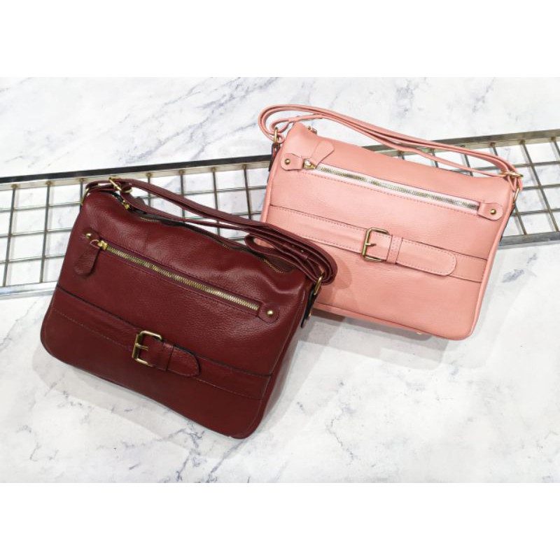 Tas kulit papirut garut tas slempang kulit tas slempang keren