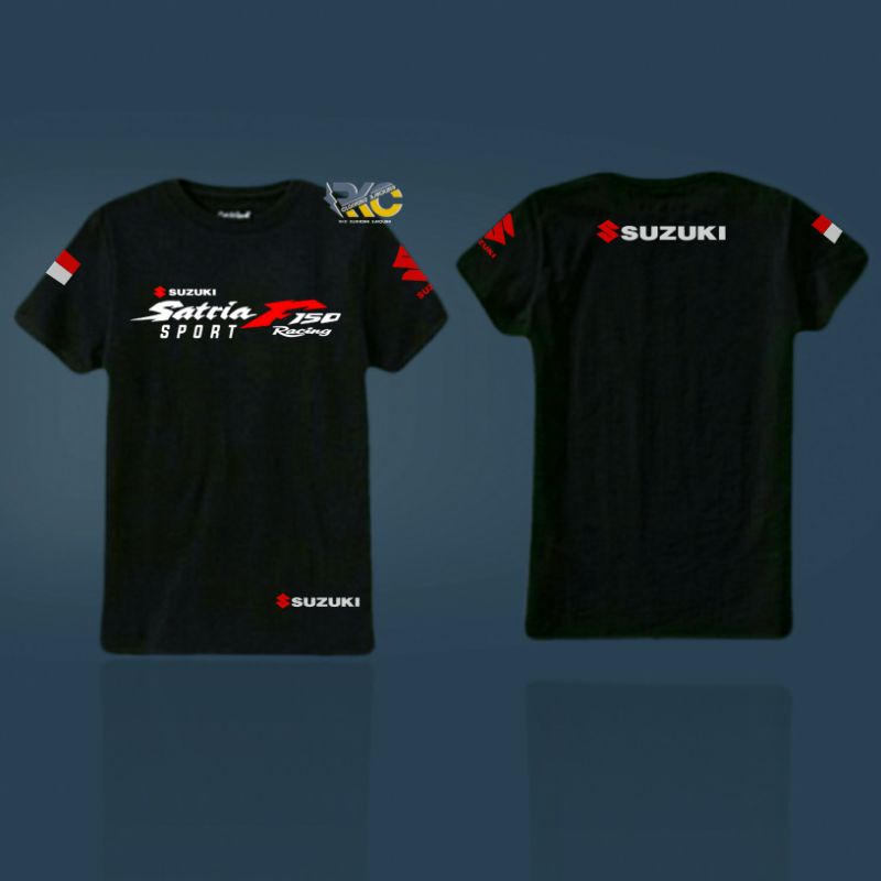 Kaos Motor Suzuki Satria F150 Combed 24s/Bisa COD/Kaos Club Kaos satria