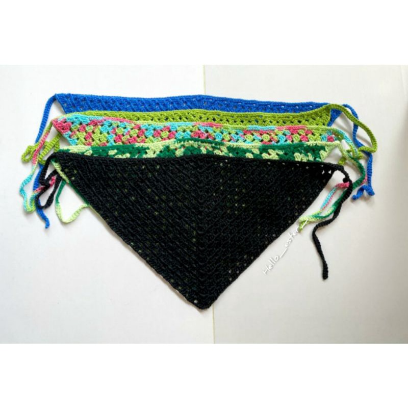 Bando Rajut / Bandana Rajut Segitiga