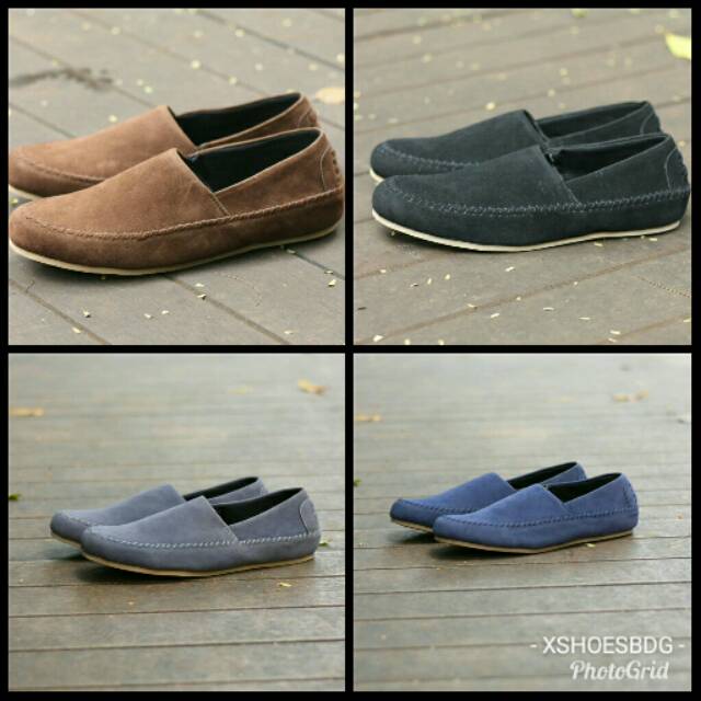 Sepatu Slip On Pria Slop Lacoste Formal Kasual kondangan acara