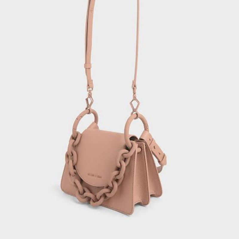 Tas Charles And Keith Chunky Chain Shoulder Bag