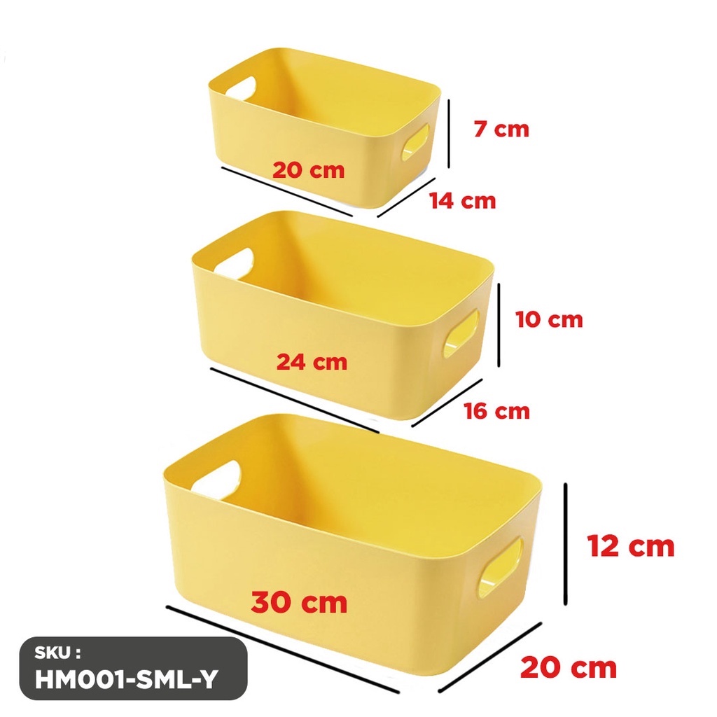 Kotak Penyimpanan Serbaguna Storage Box Multifungsi| Bin Organizer Multifungsi | Keranjang penyimpanan Serbaguna