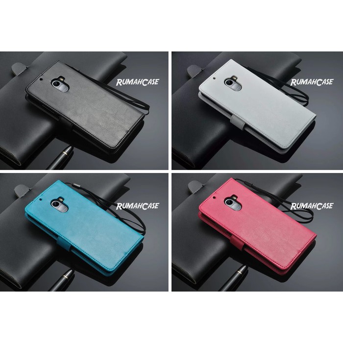 Lenovo K4 Note A7010 - Flip Cover Wallet Leather Card Slot Case Casing Aksesoris Smartphone Terbaru