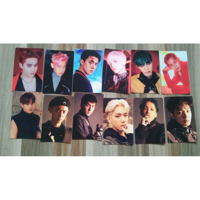 Official Photocard Sticker Obsession EXO XEXO Suho Baekhyun Chen Chanyeol KAI Sehun