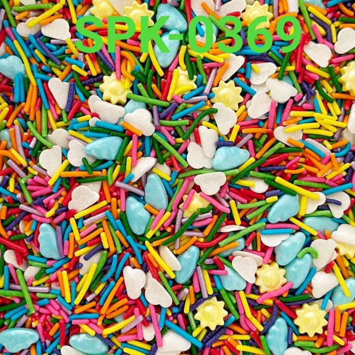 

SPK-0369 SPRINKLES SPRINKLE SPRINKEL 1KG GRAM PELANGI AWAN MATAHARI TERMURAH