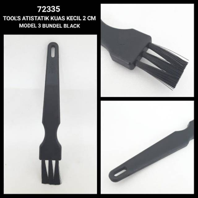 

ANTISTATIK KUAS KECIL 2 CM MODEL 3 BUNDEL BLACK