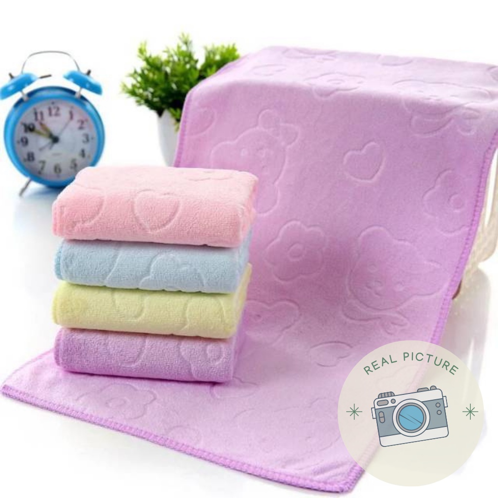 Handuk Bayi Tebal Lembut Microfiber Halus Ukuran 140 x 70 CM Unisex Bayi Dewasa