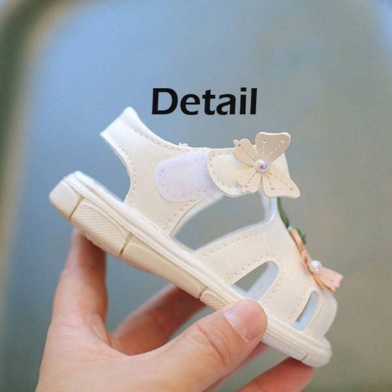 SPT89A Sepatu sandal CIT CIT anak balita perempuan pita Bunga UK 16-20 terbaru fashion anak balita cewek