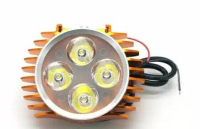 Lampu Tembak Slim 4 Mata 3 Mode Tembak Luxeon Universal Motor Mobil