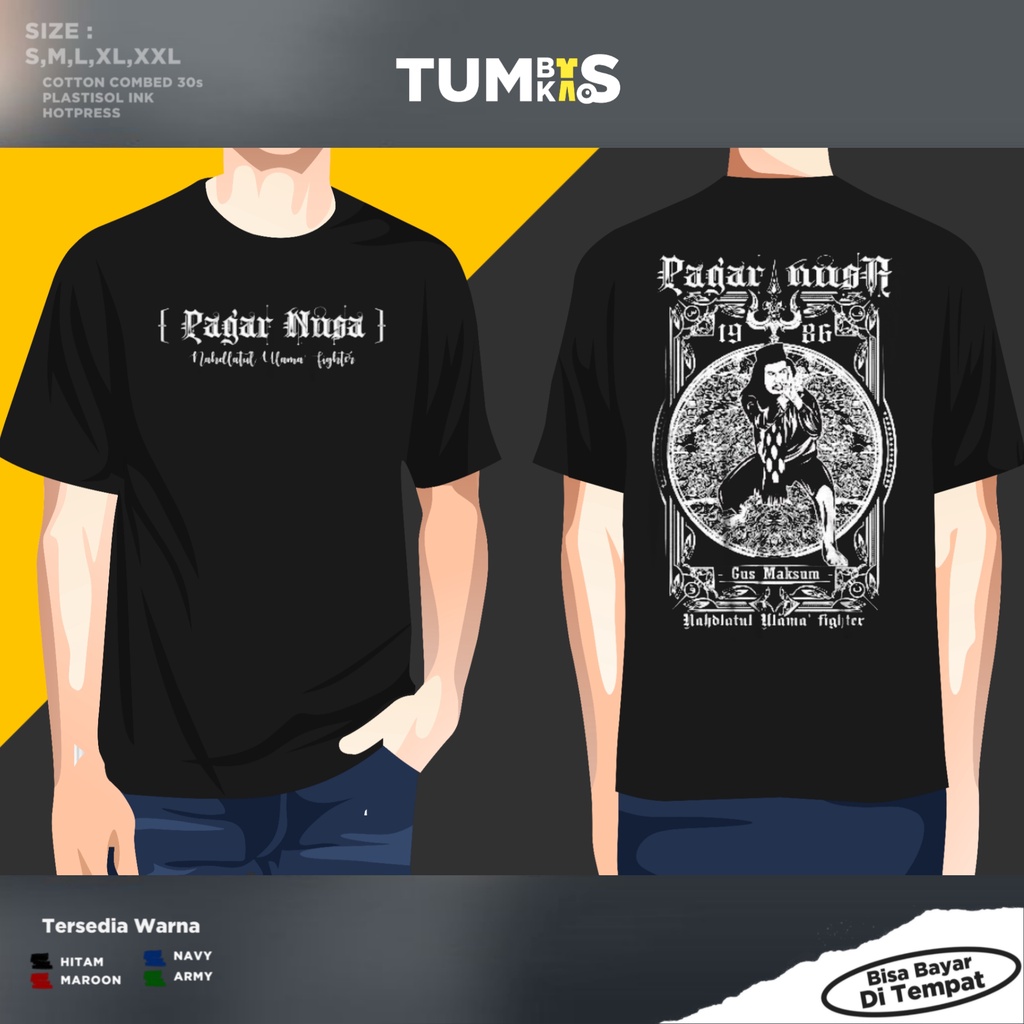 KAOS SANTRI PENCAK SILAT PAGAR NUSA GUS MAKSUM NU DISTRO TERBARU SIMPLE KEREN MURAH / BAJU SRIKANDI 