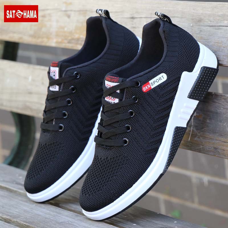 Satohama Sepatu Pria Sepatu Sneakers Sepatu import Sepatu Korean Mewah Hitam Sepatu Murah