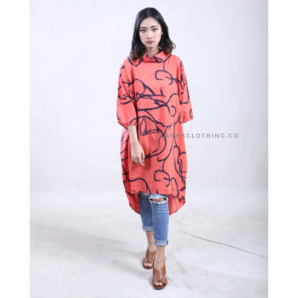 Grace Long Tunik | Tunik Oversize | Tunik Jumbo | Tunik Motif