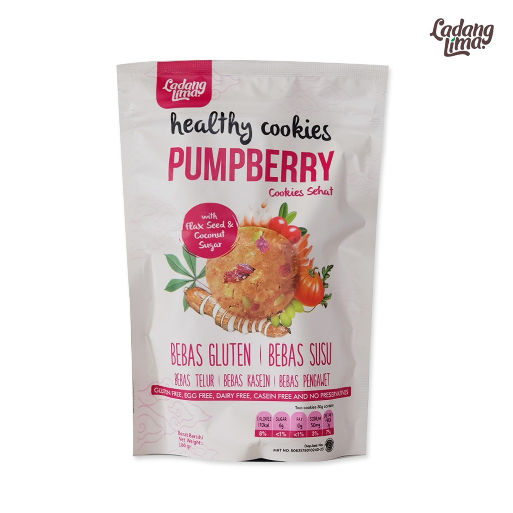 Ladang Lima, Gluten Free Pumpberry Cookies (180 gr)