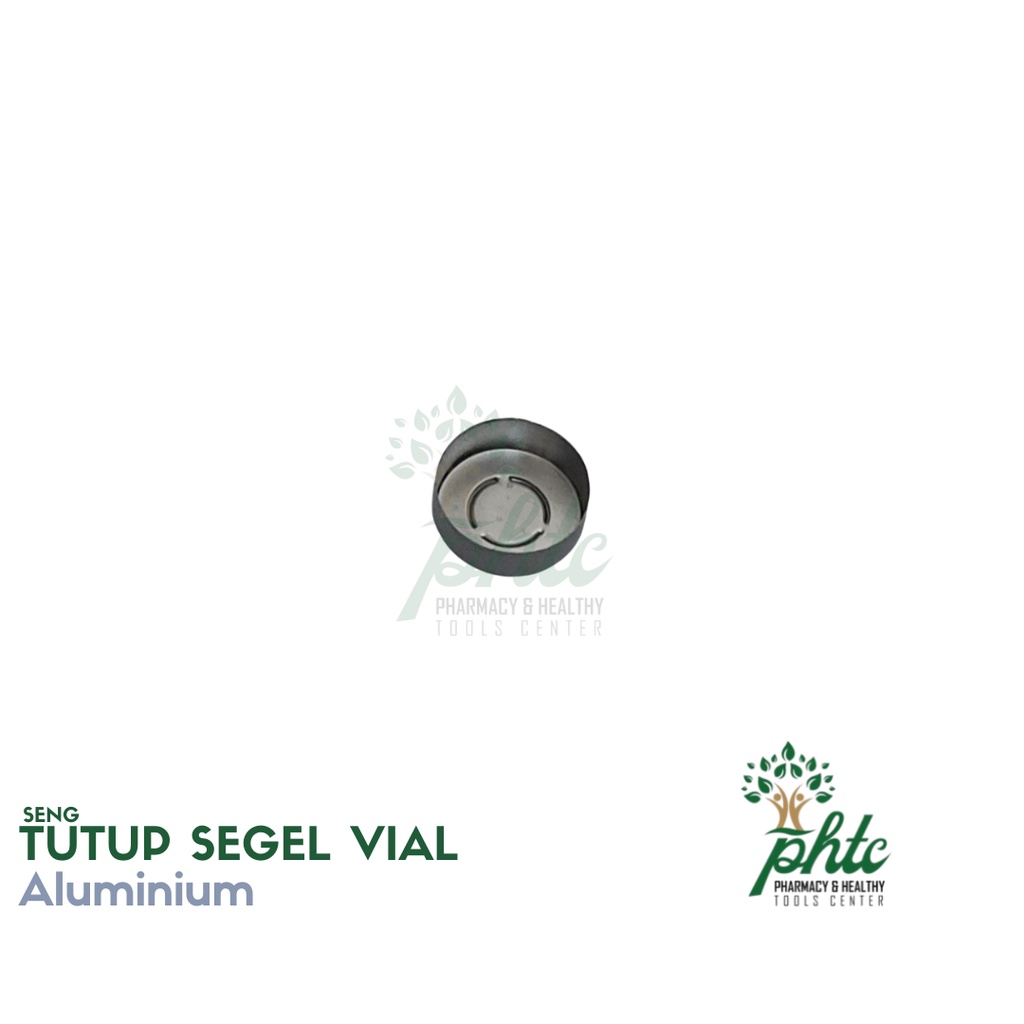 Tutup Vial Seng Almunium Silver l Tutup Seng Aluminium Botol Vial l Tutup Seng Vial Silver