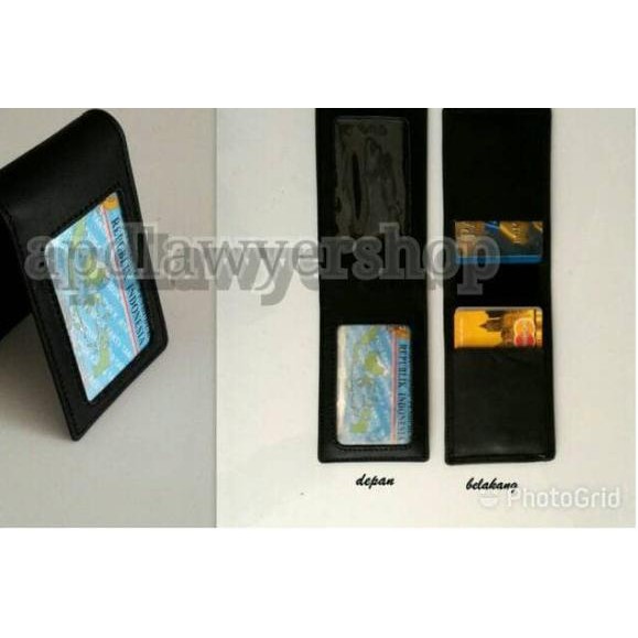 ⅍ Name Tag ID Card Saku kulit asli DISTRIBUTOR ۝