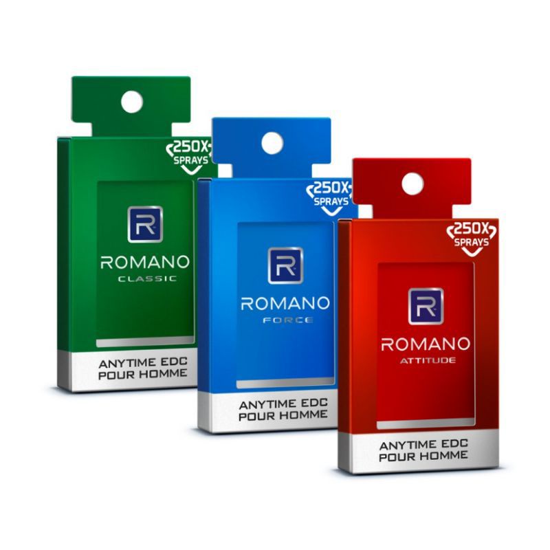 PARFUM ROMANO EDC ANYTIME 18ML/parfum saku pria