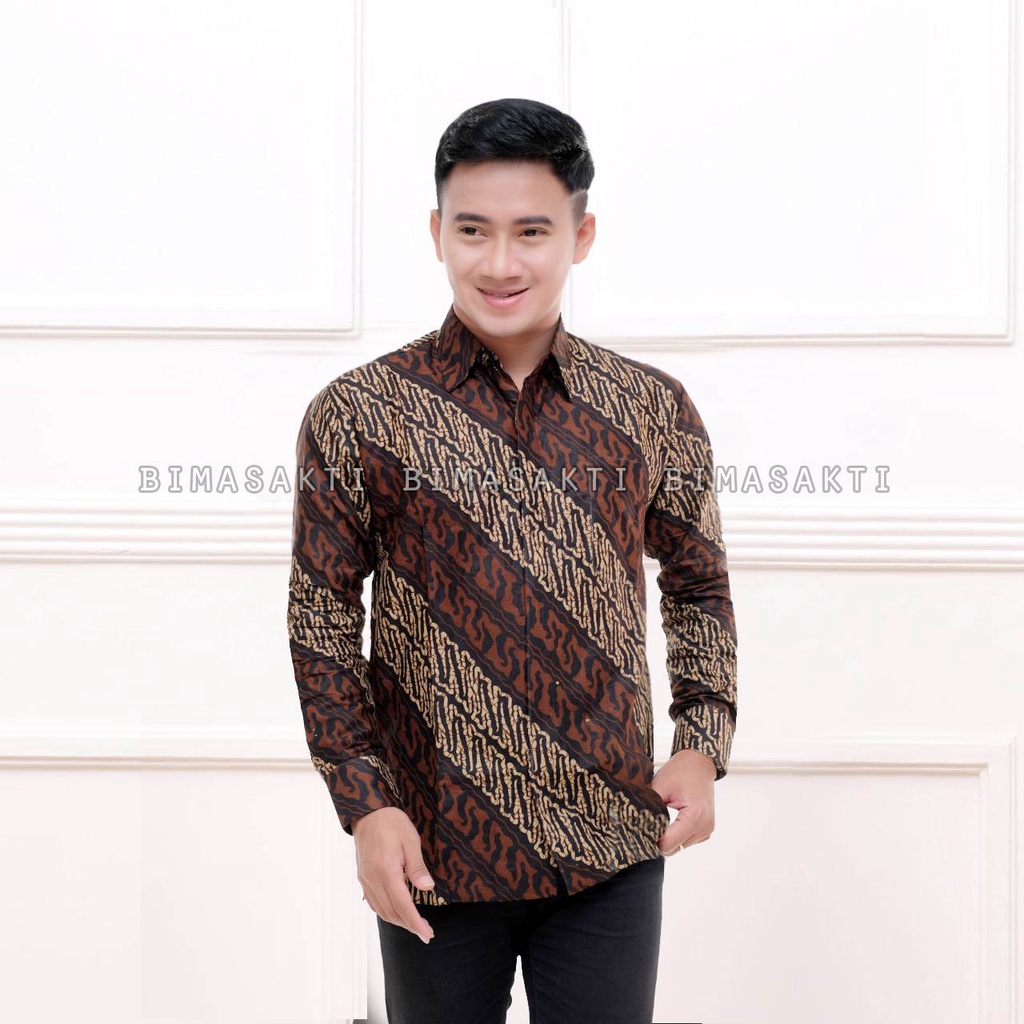 Terbaru Baju batik pria lengan panjang terbaru 2022 - kemeja batik pria lengan panjang terbaru - kemeja pria kantor - kemeja batik cowok - baju pria kantor - kemeja batik laki laki - kemeja kondangan - bimasakti - bima sakti - kemeja kerja pria batik.