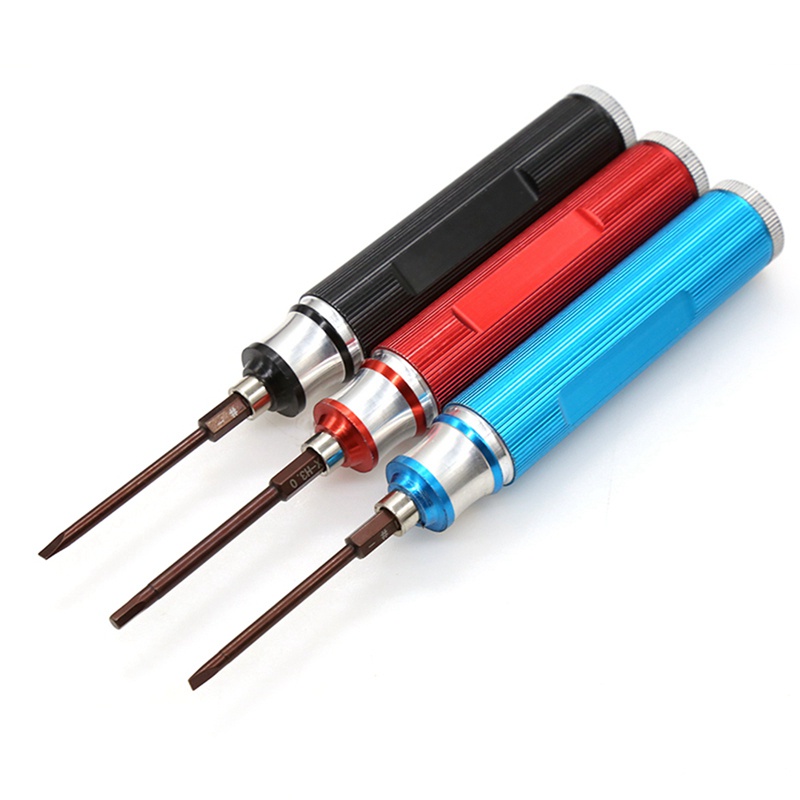 6 in 1 Hexagon Screwdriver H1.5 2.0 2.5 3.0mm Hex Slotted Phillips Screwdriver Tool Kit for RC el Car Boat Aircraft,2