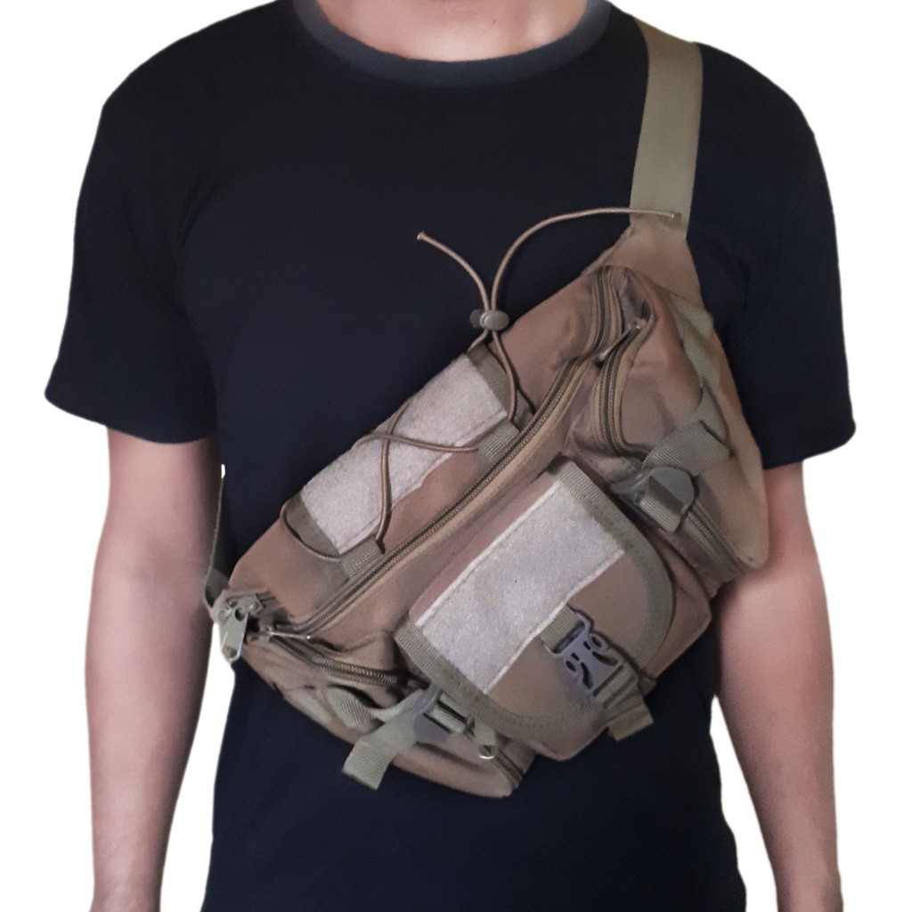 Tas selempang dada pria kaliber indonesia