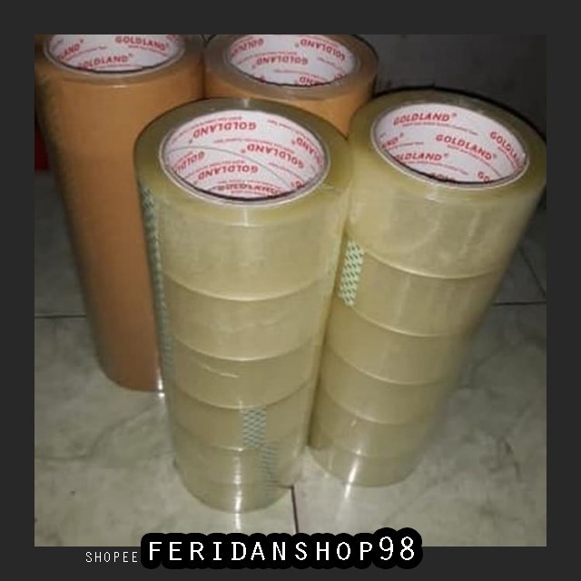 

BT230 GOJEK GRAB OPP BEST LAKBAN BENING COKLAT 2 INCH 100 YARD BY FERIDANSHOP98