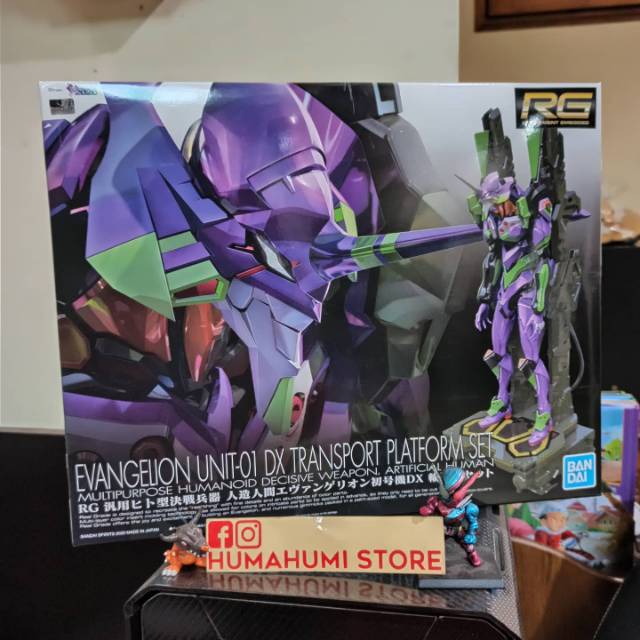 RG Evangelion Unit 01 Eva 01 DX Transport Platform Set Bandai