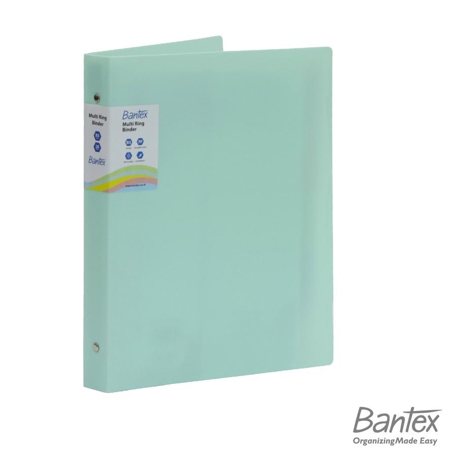 

Baru - Bantex B5 Multi Ring Binder 26 Hole Cool Aqua 3126 76