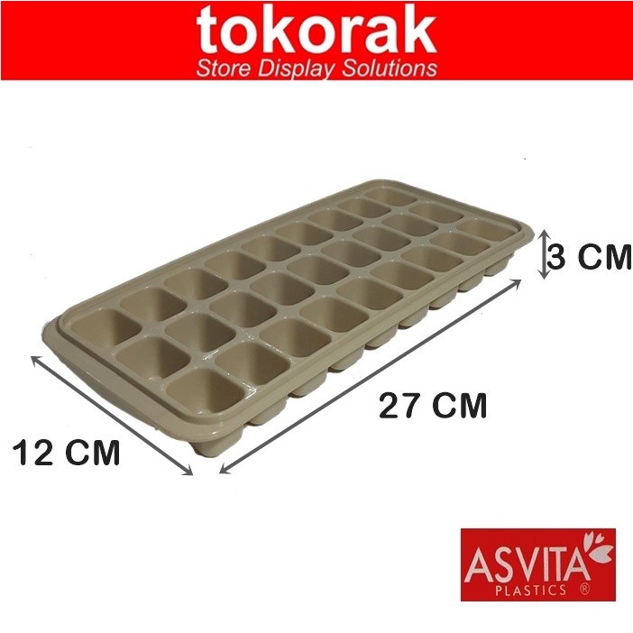 ASVITA CETAKAN ES BATU SEGI 27 SEKAT RIT-848 - ICE CUBE TRAY