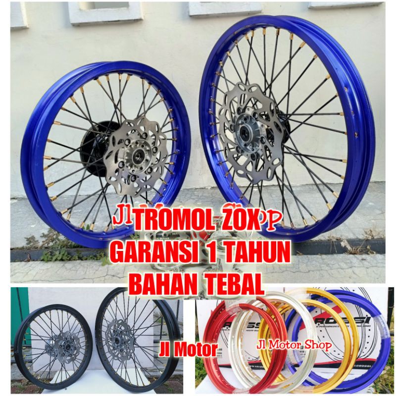 PAKETAN VELG KLX WR155 CRF 150 16 19 18 21 Set - VELG TROMOL JARI2 KLX KLX150 CRF150 WR155 WR 155 RING 16 19 18 21 Plus Cakram