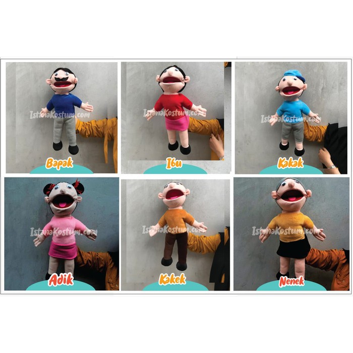 Boneka Tangan Muppet Keluarga Puppet | Boneka Dongeng