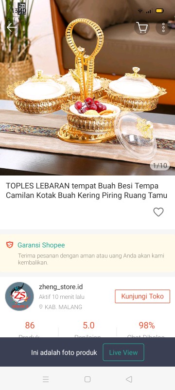 Toples Cemilan Lebaran Sultan Cantik Cocok Untuk Rumah Ruang Tamu Meja Kopi [[zhengstore.id]]12
