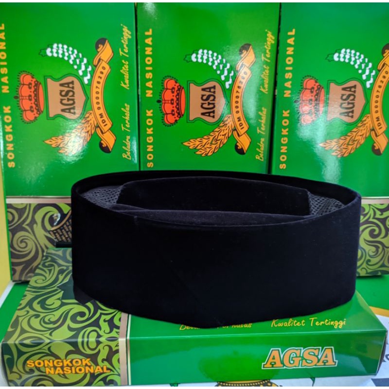 peci hitam / songkok peci nasional "AGSA"/ songkok nasional/ songkok presiden